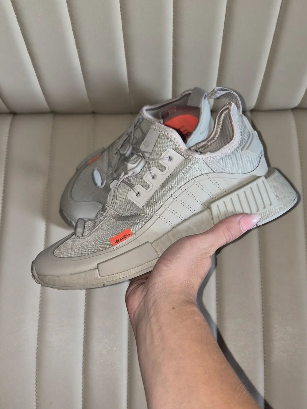adidas NMD_R1 Sneakers Metal Grey Men’s Size 5 (Women’s 6)